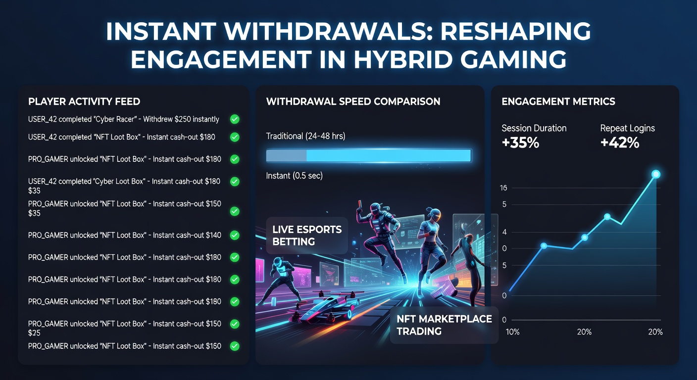 Nutzer auf hybriden Plattformen nutzen sofortige Auszahlungen für nahtlose Wechsel zwischen Slots und Live-Wetten