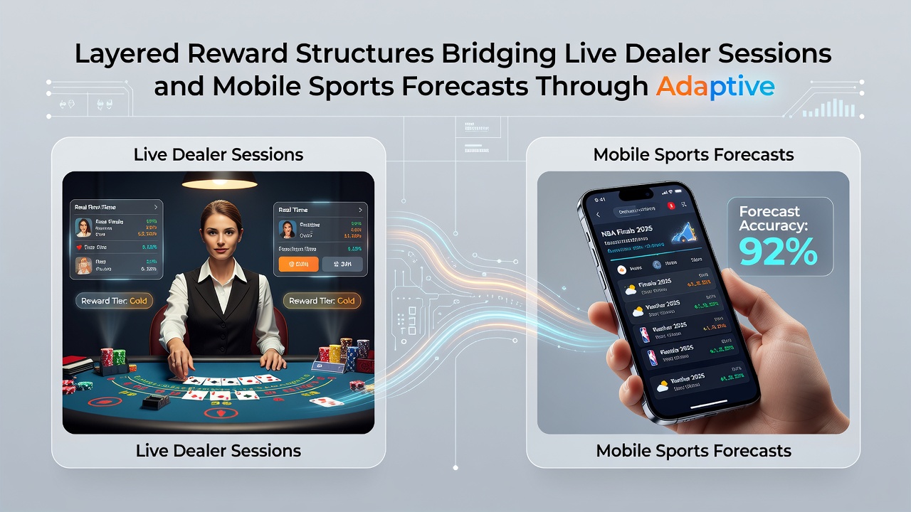Darstellung adaptiver Transaktionswege zwischen mobilen Sportwetten und Live-Dealer-Sessions