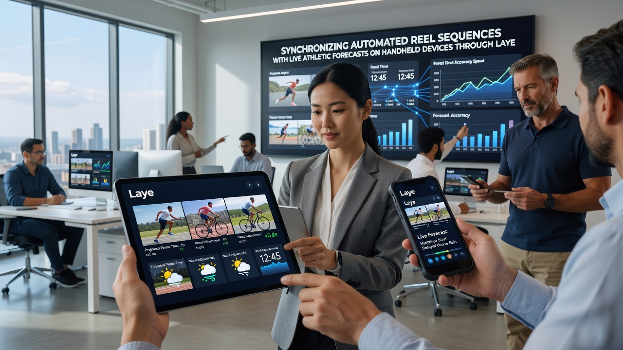Schnittstelle einer mobilen App mit synchronisierten Sportprognosen und Walzen-Incentives